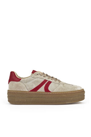 Ziya, Kadın Hakiki Deri Sneaker 1431000Z6640 Bej