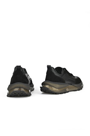 Ziya, Erkek Hakiki Deri Sneaker 1431042Z7015 Siyah