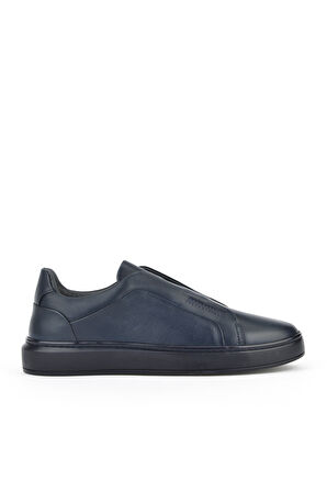 Ziya, Erkek Hakiki Deri Sneaker 143983Z060 Lacivert