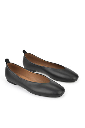 Ziya, Hakiki Deri Kadın Babet 1511044Z105 Siyah