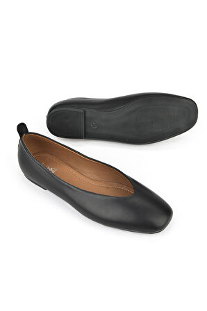 Ziya, Hakiki Deri Kadın Babet 1511044Z105 Siyah