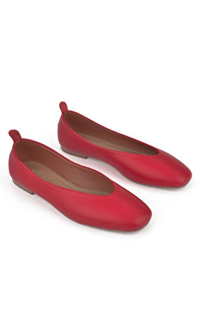 Ziya, Hakiki Deri Kadın Babet 1511044Z105 Nar Çiçegi