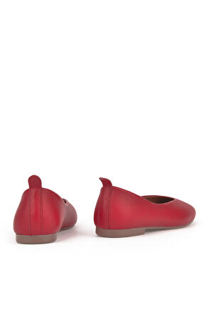 Ziya, Hakiki Deri Kadın Babet 1511044Z105 Nar Çiçegi