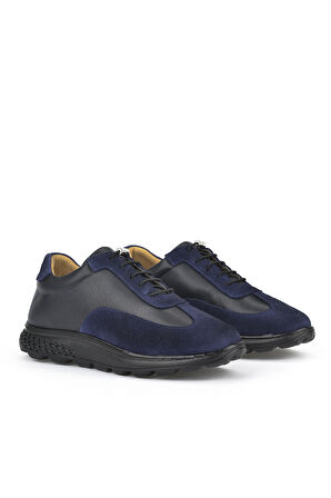 Ziya, Kadın Hakiki Deri Sneaker 143992ZN2003 Lacivert
