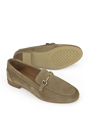 Ziya, Hakiki Deri Kadın Ayakkabı 1511033Z4830832 Vizon