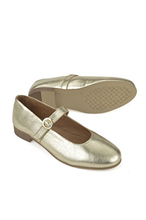 Ziya, Hakiki Deri Kadın Ayakkabı 1511033Z2563 Gold