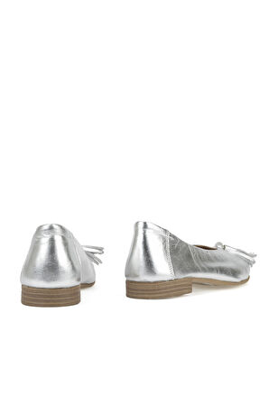 Ziya, Hakiki Deri Kadın Babet 1511033Z2145 Silver