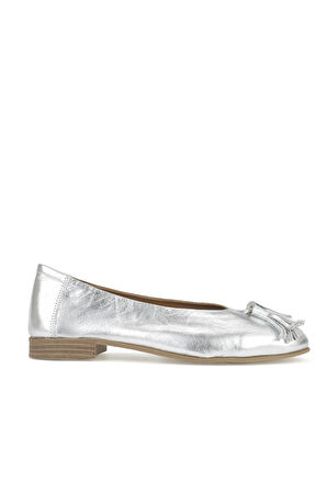 Ziya, Hakiki Deri Kadın Babet 1511033Z2145 Silver