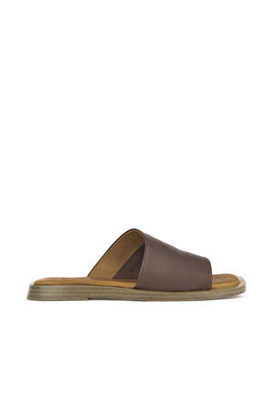 Ziya, Hakiki Deri Kadın Terlik 1511033ZFATOU Kahve