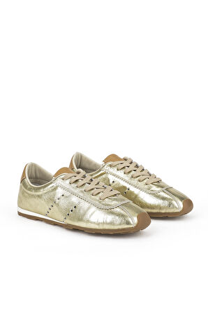 Ziya, Kadın Hakiki Deri Sneaker 1511035Z6300 Gold