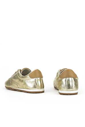 Ziya, Kadın Hakiki Deri Sneaker 1511035Z6300 Gold