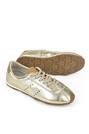 Ziya, Kadın Hakiki Deri Sneaker 1511035Z6300 Gold