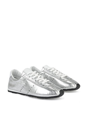 Ziya, Kadın Hakiki Deri Sneaker 1511035Z6300 Gümüş
