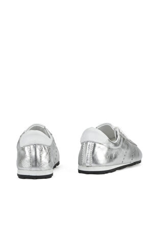 Ziya, Kadın Hakiki Deri Sneaker 1511035Z6300 Gümüş