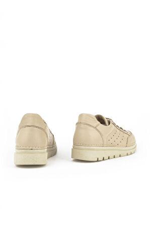Ziya, Kadın Hakiki Deri Sneaker 1511035Z6203 Bej