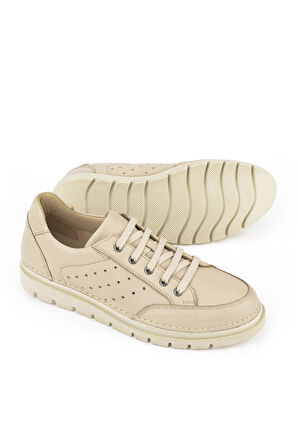 Ziya, Kadın Hakiki Deri Sneaker 1511035Z6203 Bej