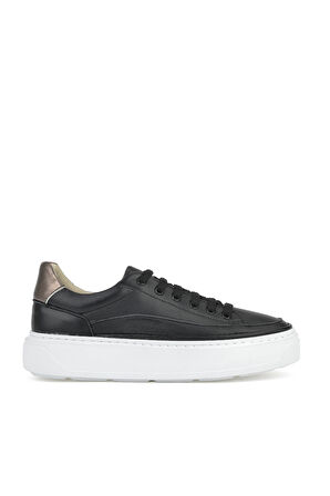 Ziya, Kadın Hakiki Deri Sneaker 1511035Z6200 Siyah