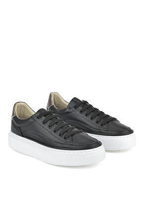 Ziya, Kadın Hakiki Deri Sneaker 1511035Z6200 Siyah