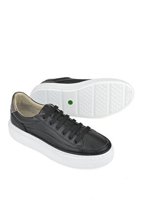 Ziya, Kadın Hakiki Deri Sneaker 1511035Z6200 Siyah