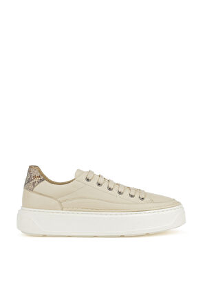 Ziya, Kadın Hakiki Deri Sneaker 1511035Z6200 Krem