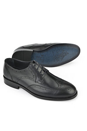 Ziya, Erkek Hakiki Deri Klasik Ayakkabı 1511027Z409 Siyah