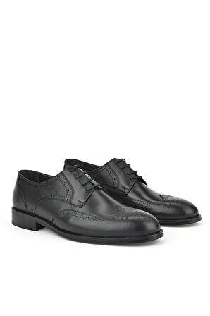 Ziya, Erkek Hakiki Deri Klasik Ayakkabı 1511027Z409 Siyah