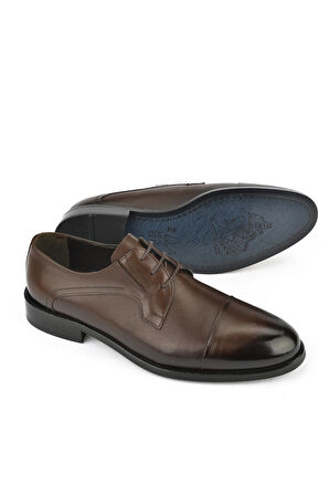 Ziya, Erkek Hakiki Deri Klasik Ayakkabı 1511027Z029 Kahve