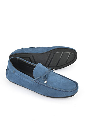 Ziya, Erkek Hakiki Deri Ayakkabı 1511007ZB012 Mavi