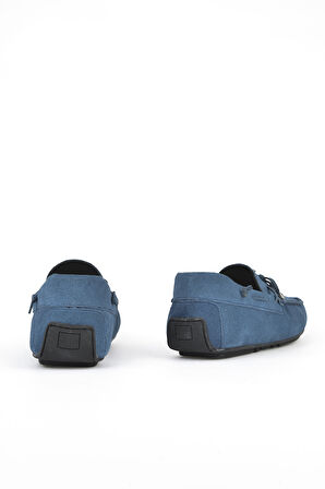 Ziya, Erkek Hakiki Deri Ayakkabı 1511007ZB012 Mavi