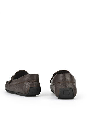 Ziya, Erkek Hakiki Deri Ayakkabı 1511007ZB02 Kahve