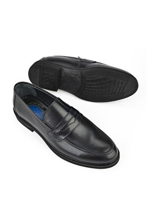 Ziya, Erkek Hakiki Deri Klasik Ayakkabı 151985Z1602 Siyah