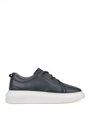 Ziya, Erkek Hakiki Deri Sneaker 151987Z133 Lacivert