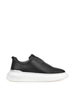 Ziya, Erkek Hakiki Deri Sneaker 151987Z026 Siyah