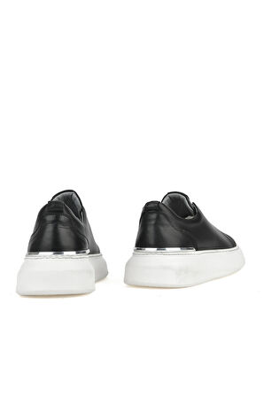 Ziya, Erkek Hakiki Deri Sneaker 151987Z026 Siyah