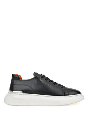Ziya, Erkek Hakiki Deri Sneaker 151987Z024 Siyah
