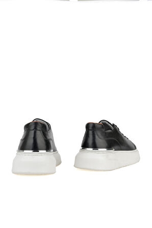 Ziya, Erkek Hakiki Deri Sneaker 151987Z024 Siyah