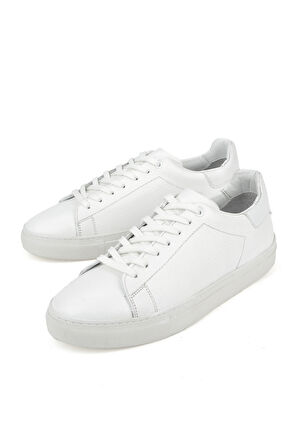Ziya, Erkek Hakiki Deri Sneaker 1511026ZF7 Beyaz