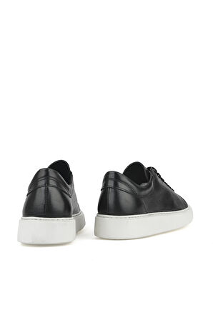Ziya, Erkek Hakiki Deri Sneaker 1511026Z895 Siyah
