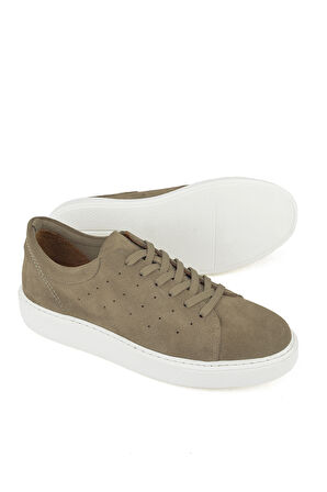 Ziya, Erkek Hakiki Deri Sneaker 1511026Z8952 Kum