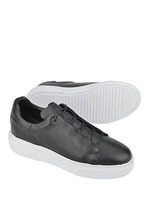 Ziya, Erkek Hakiki Deri Sneaker 1511026Z855 Siyah