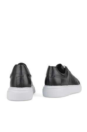 Ziya, Erkek Hakiki Deri Sneaker 1511026Z855 Siyah