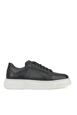 Ziya, Erkek Hakiki Deri Sneaker 1511026Z550 Siyah