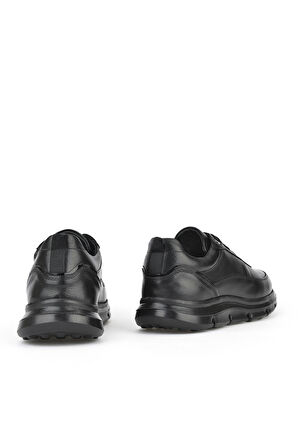 Ziya, Erkek Hakiki Deri Sneaker 151983ZF902 Siyah