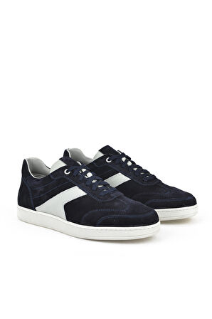 Ziya, Erkek Hakiki Deri Sneaker 151983ZX30 Lacivert