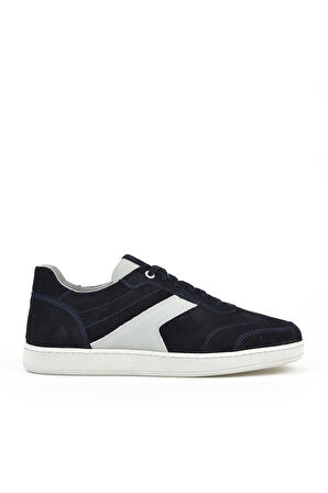 Ziya, Erkek Hakiki Deri Sneaker 151983ZX30 Lacivert