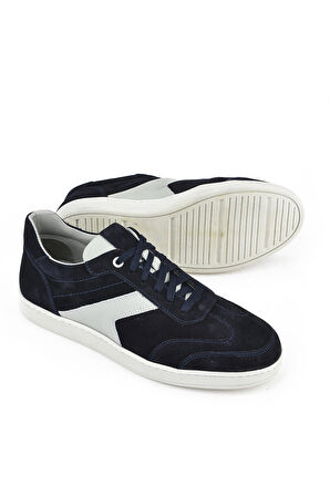 Ziya, Erkek Hakiki Deri Sneaker 151983ZX30 Lacivert