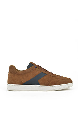 Ziya, Erkek Hakiki Deri Sneaker 151983ZX30 Taba