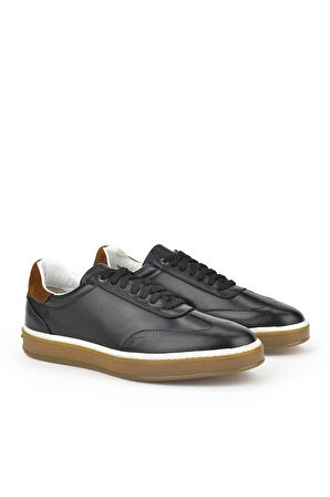 Ziya, Erkek Hakiki Deri Sneaker 151983Z1403 Siyah