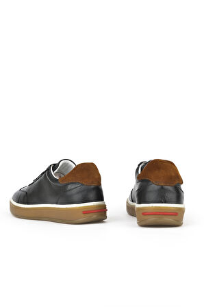 Ziya, Erkek Hakiki Deri Sneaker 151983Z1403 Siyah