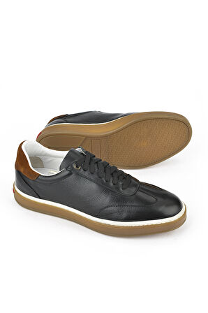 Ziya, Erkek Hakiki Deri Sneaker 151983Z1403 Siyah